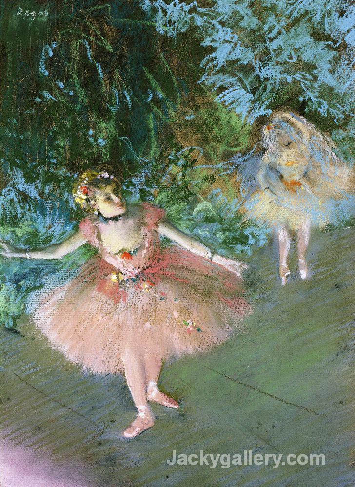 Dancers on Set by Edgar Degas paintings reproduction